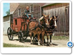 The stage coach ride at Batsto - prProbably  in the 1950s or 60s.