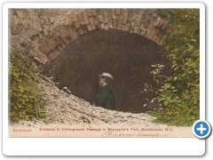 Bordentown - Entrance to underground passage at Bonaparte Park - 1907