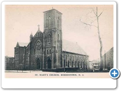 An early 20th century view of St. Marys Church in Bordentown