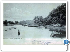 A view of Crosswicks Creek at Bordentown around 1910