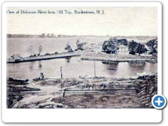 Bordentown - A view of the Delaware River from The Hill about 1910