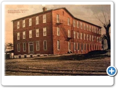 The Eagle Shirt Factory in Bordentown about 1910 and in color