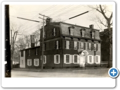Bordentown -Nat Ewan photo of the Francis Hopkinson House (built by John Imlay), Park Avenue, Bordentown, 1750 (owned by Judge Harold B. Wells, 1939)  Image courtesy of the NJ Archives