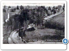 The view out Mill Street in Boardentown in the early 1900s
