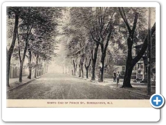 A view along Prince Street in Bordentown around 1910