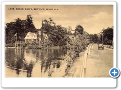 A slightly different view of Lake Shore Drive in Browns Mills around 1910s or 20s