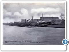 Burlington - United States Cast Iron Pipe and Foundry Company from the Delaware River