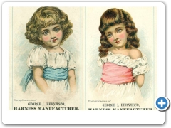 810Burlington - 19th century rade cards for George J. Bernasco, Harness Mamufacturer
