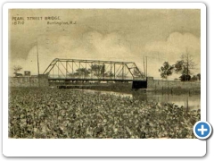 Pearl Street bridge in Burlington around  1910