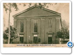 Broad Street ME Church in Burlington about 1906