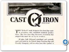 Burlington - United States Cast Iron Pipe and Foundry Company catalog cover