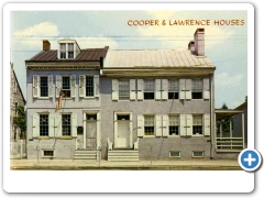 A mid 20th century view of the Cooper-Lawrence Houses in Burlington