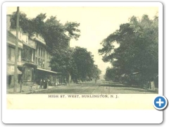 A smudgey view of Burlington's High Street about 1906