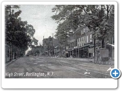 A view of High Street in Burlingtom around 1911