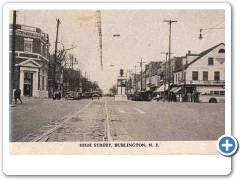 An early 20th century view of High Street in Burlington