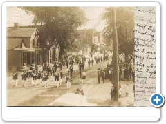 Burlington - Hope Hose Company marching in a parade around 1906