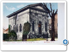 Another view of the Burlington Library from the early 1900s