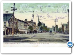 A street scene in Burlington about 1907