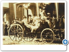 A woman in a carriage at Burlington