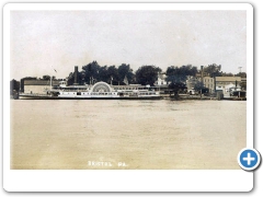 Burlington Island - Steamer Columbia and the Ferry William E Doron - PWS