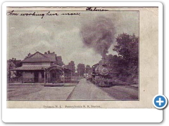 The Pennsylvania Railroad Station in Delanco around 1907