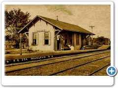 Marlton's Railroad Station - 1909