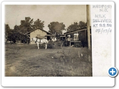 A Milk wagon at Medford's Railroad Station