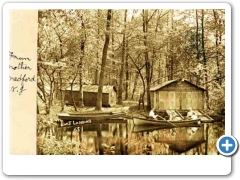 Edwardian fun in boats near Medford