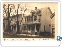 Medford - A view of  Main Street presumably showing a bank