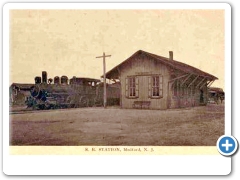 The Railroad Station at Medford in the early 1900s