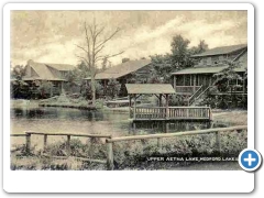 Medford Lakes - Upper Aetna Lake.  This body of water is named for Charles Read's Aetna Furnace which stood at or near the current center of Medford Lakes