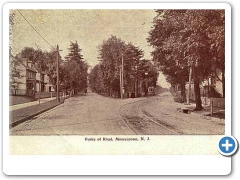Moorestown - The  fork in the road at Main Street and Camden Avenue - 1905