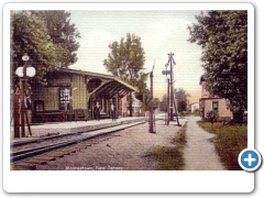 The railroad depot at Moorestown - around 1910