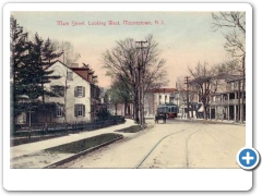 Moorestown - Main Street With Trolley