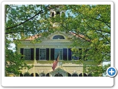 A later 20th century view of the Old Burlington County Courthouse in Mount Holly