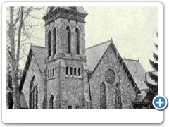 Another turn of the 20th century view of the First Presbyterian Church in Mount Holly