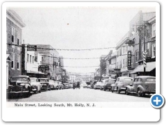 Mount Holly - Main Street Looking South - 1940s