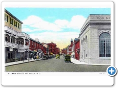 Mount Holly - A view of Main Street featuring the Union National Bank