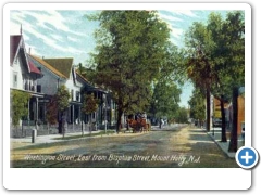 An early 20th century view of Washington Street in Mount Holly