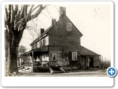 Brick and frame house, Fellowship-Church Road, Mount Laurel Twp., date unknown (owned by Richard Hugg, 1845) - NJA