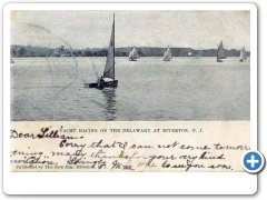Sailing on the Delaware River at Riverton around 1910