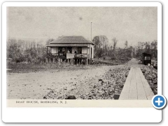 A boat house at Roebling in 1913