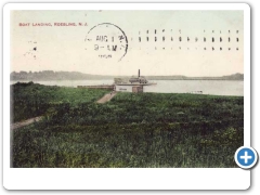 The boat landing at Roebling around 1909