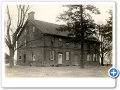 Henry and Mary Burr House, on lanes leading from Vincentown-Pemberton and South Pemberton Roads, Southampton Twp., 1785 (occupied by Clinton Worrell, 1935) - NJA