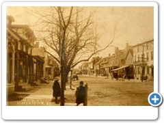 A somewhat blurry view of Main Street in Vincentown from around 1914