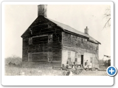 Frame house, brick paned, on obscure lane leading from Mount Holly-Rancocas Road (possibly a Woolman farmhouse), Westampton Twp., date unknown - NJA