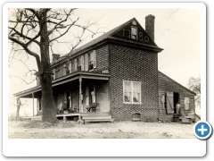 Glazed brick house near Charleston, Burlington Twp., 1780 (owned by Howard Wills, 1939) - NJA
