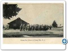 Camp Dix Soldiers Going For Chow - 1933