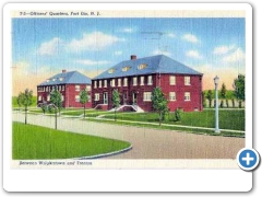 Fort Dix Oficrs Quarters in 1942