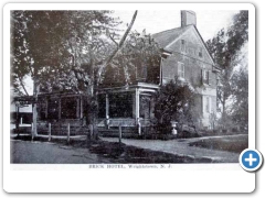 Wrightstown - Brick Hotel around 1910